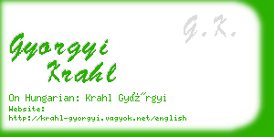 gyorgyi krahl business card